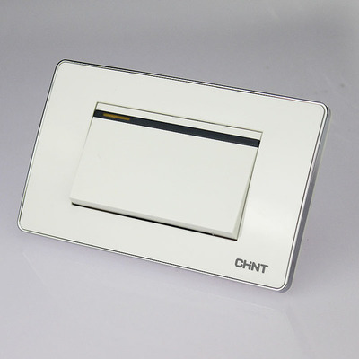 正泰NEW5F幻銀118型二位一開雙控大翹板開關 電玩口袋的墻壁美學與實用之選